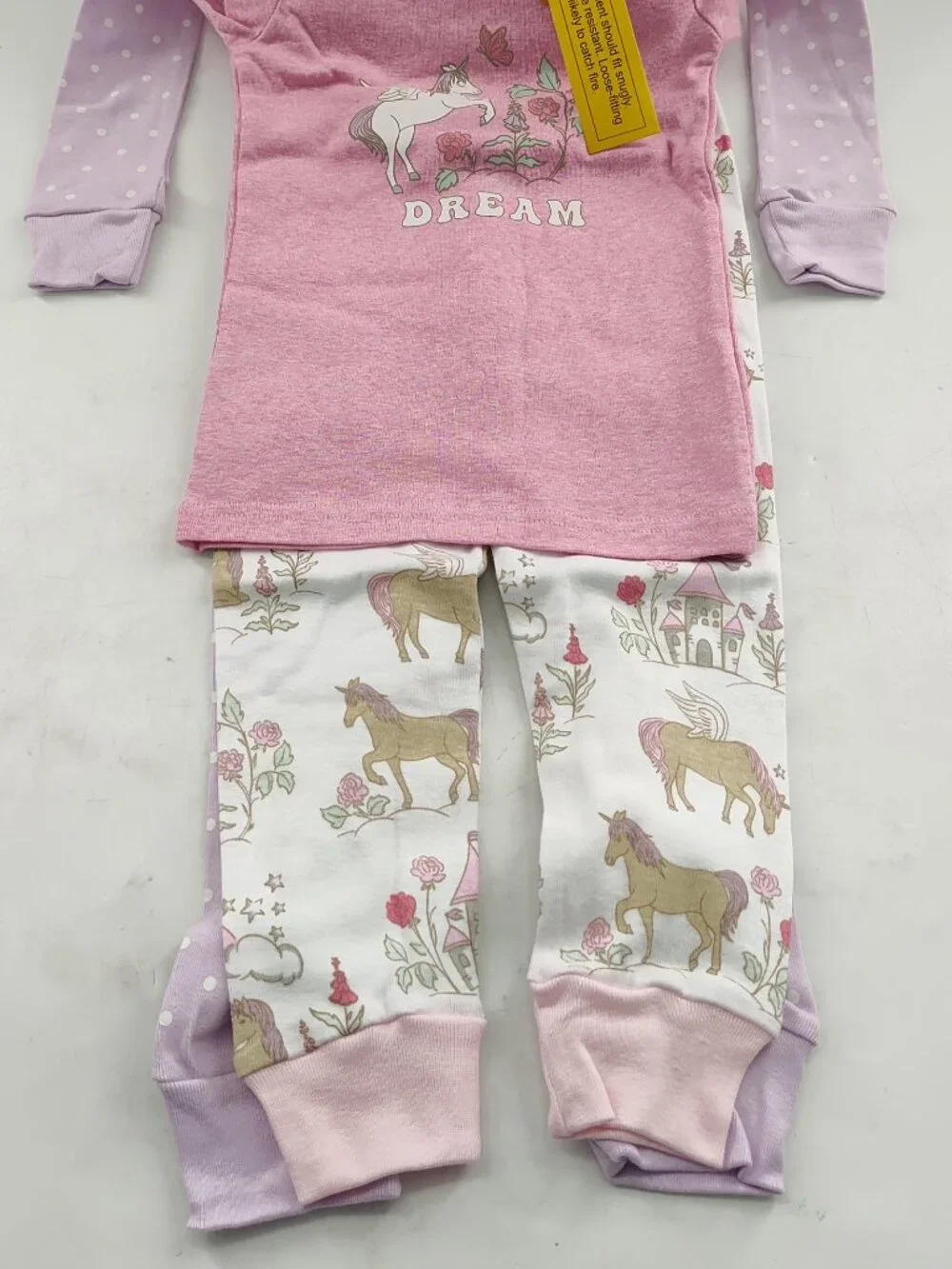 Hudson Baby Infant Girls Cotton Pajama Set 4pk Unicorn World 3T      P#722-P#723